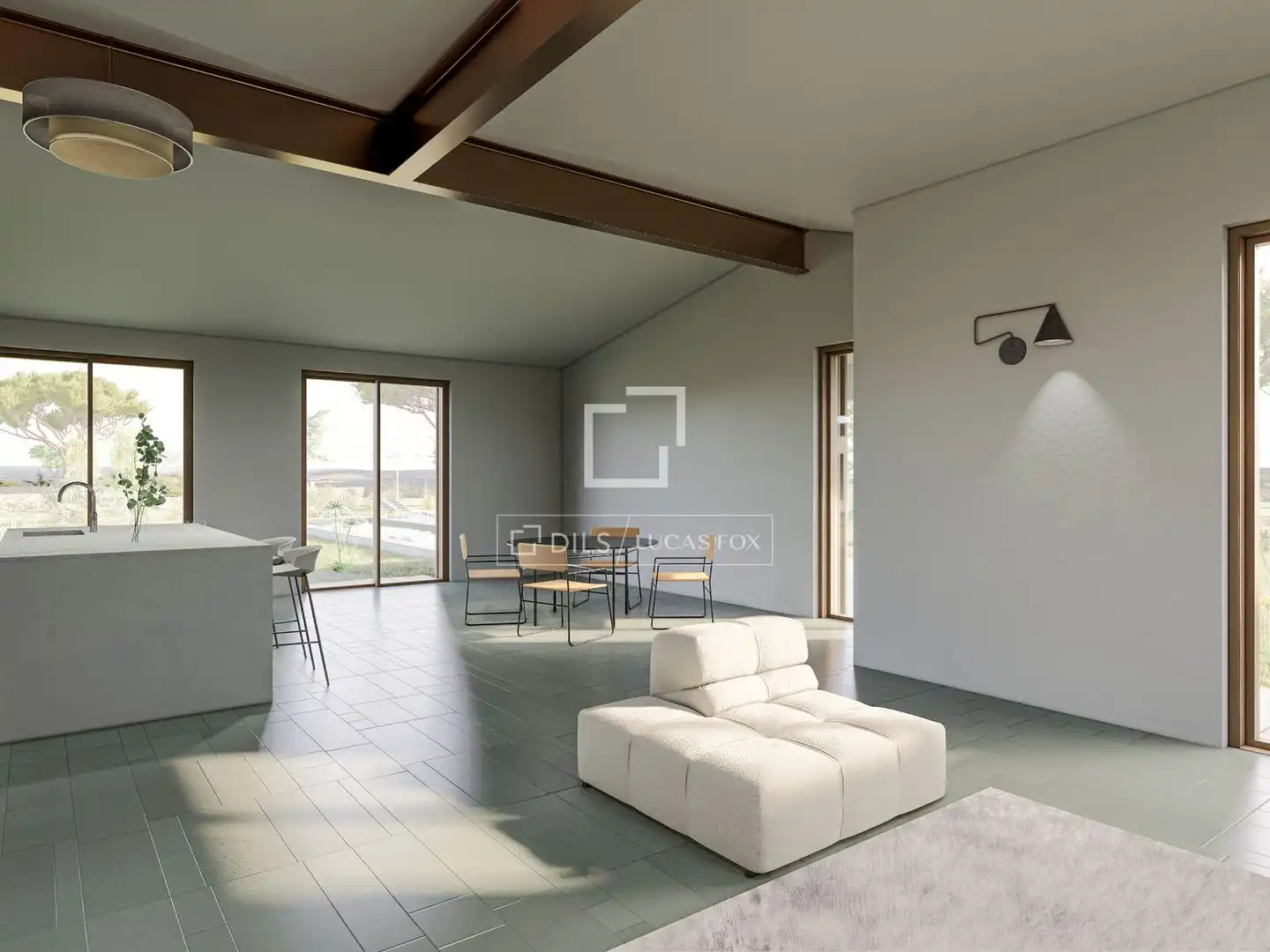 Wohnzimmer von Grundstücke zum Verkauf in Ses Salines