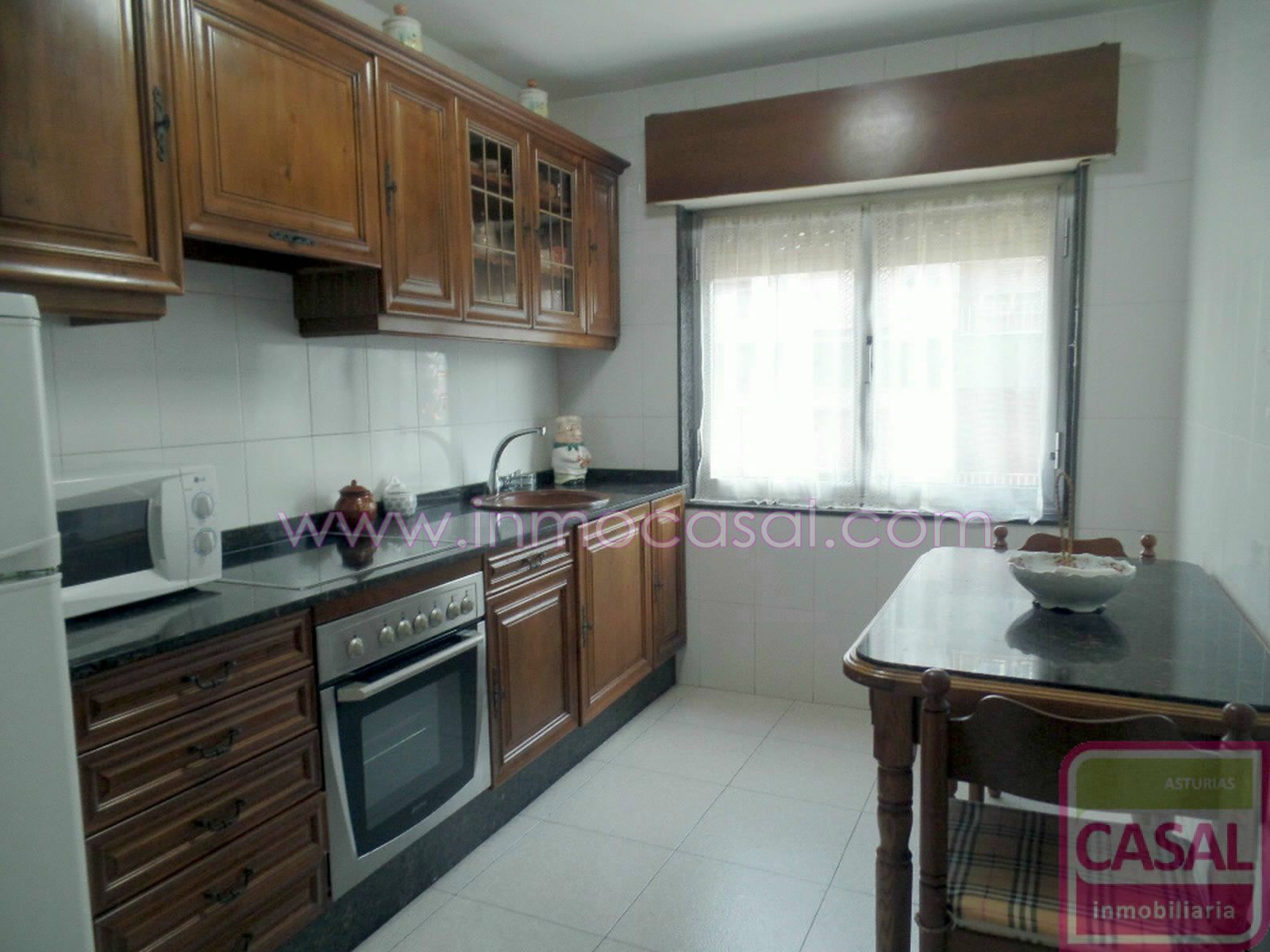 Kitchen of Flat to rent in Mieres (Asturias)  with Heating, Terrace and Furnished