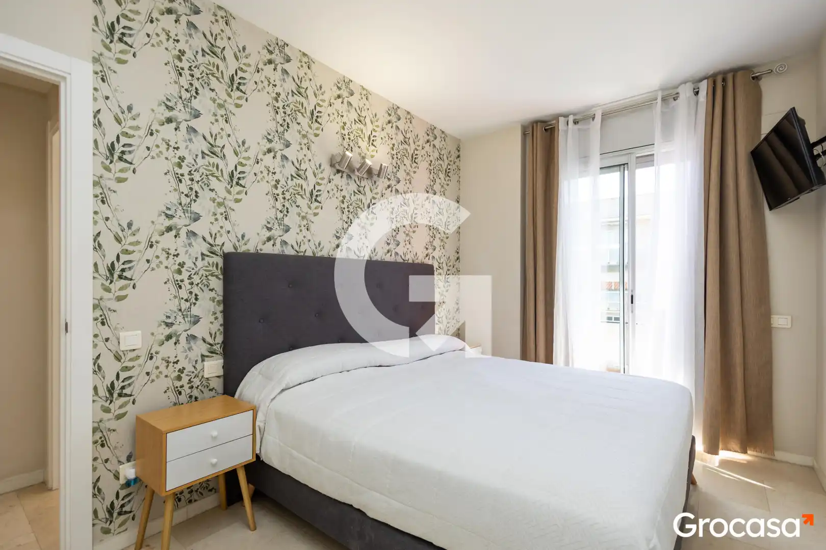 Schlafzimmer von Wohnung zum Verkauf in Sant Boi de Llobregat mit Klimaanlage, Heizung und Terrasse