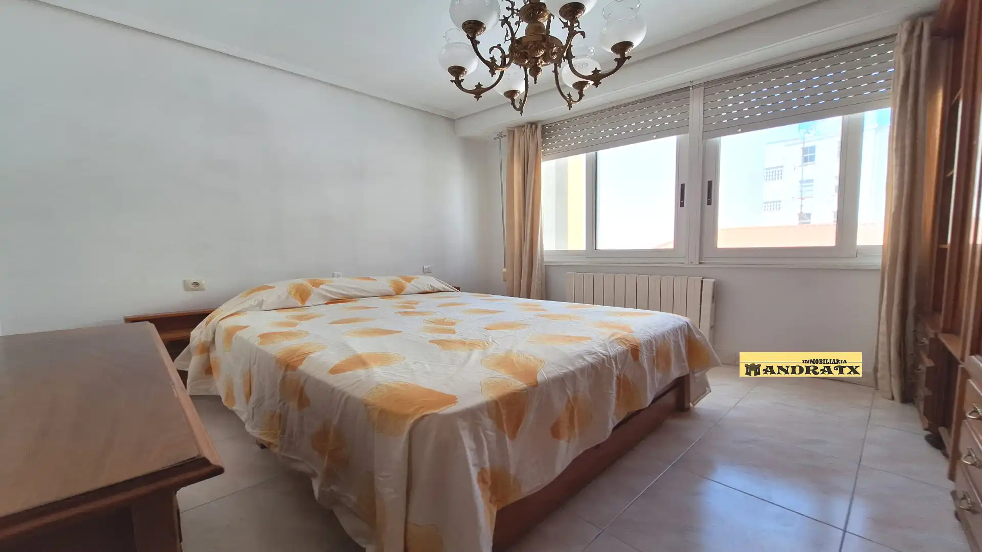 Schlafzimmer von Wohnung zum Verkauf in Ferrol mit Heizung, Möbliert und Balkon