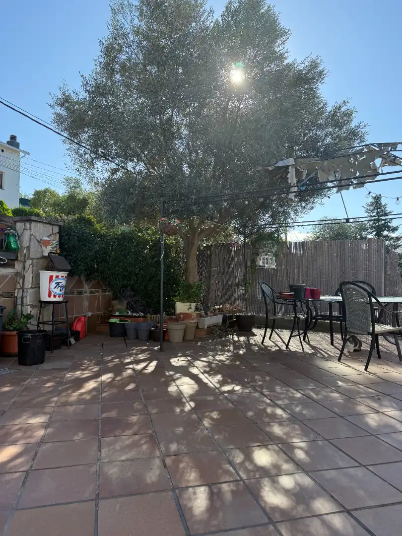 Terraza de Casa o chalet en venta en Riells i Viabrea con Calefacción, Jardín privado y Piscina