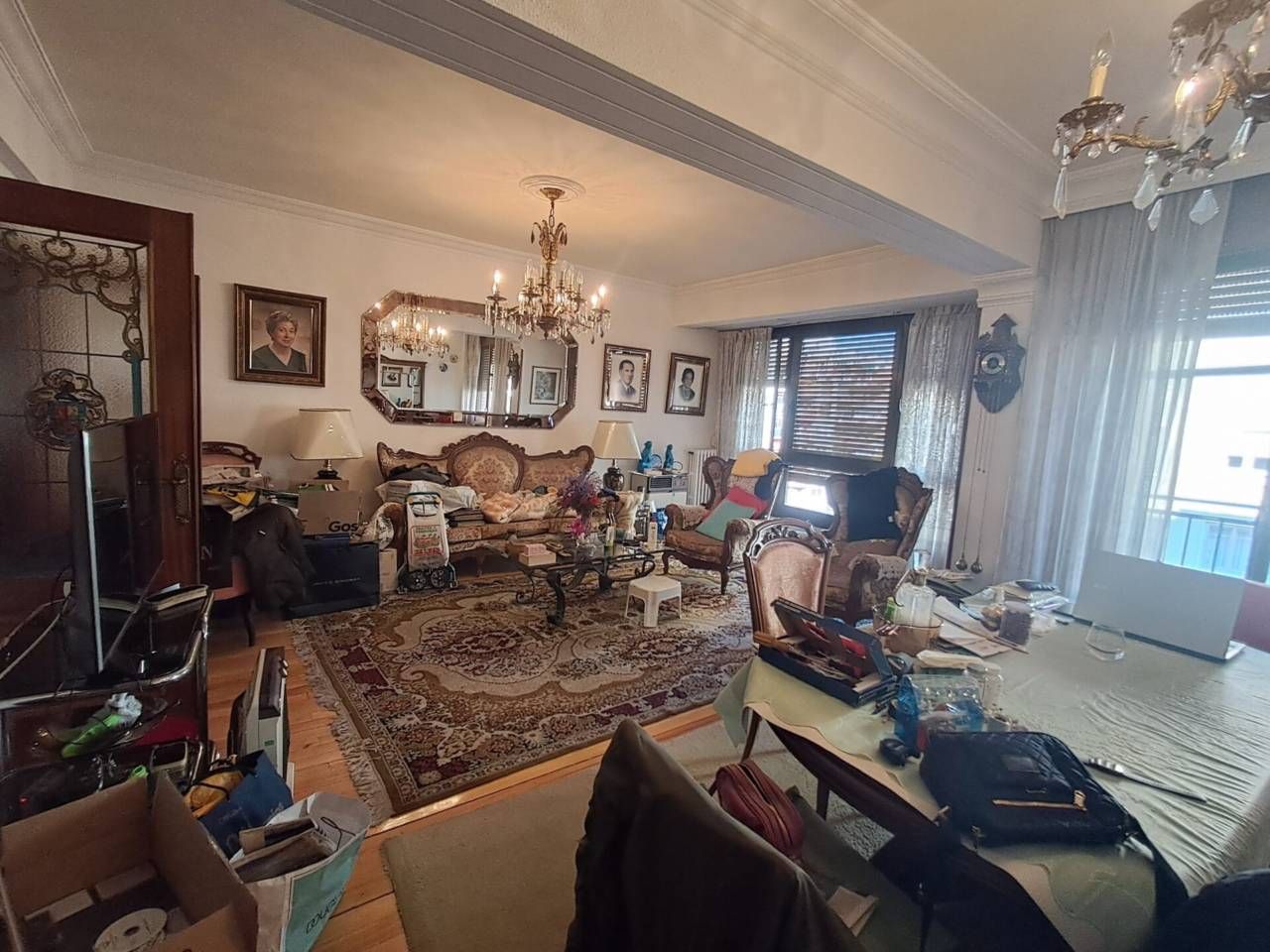 Living room of Flat for sale in  Logroño  with Heating, Parquet flooring and Terrace