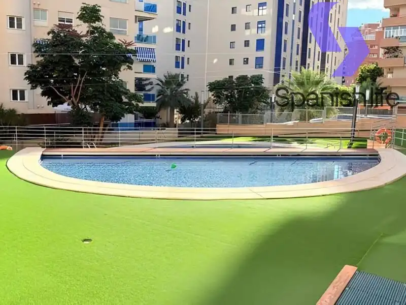 Piscina de Planta baja en venta en Villajoyosa / La Vila Joiosa con Terraza, Trastero y Amueblado