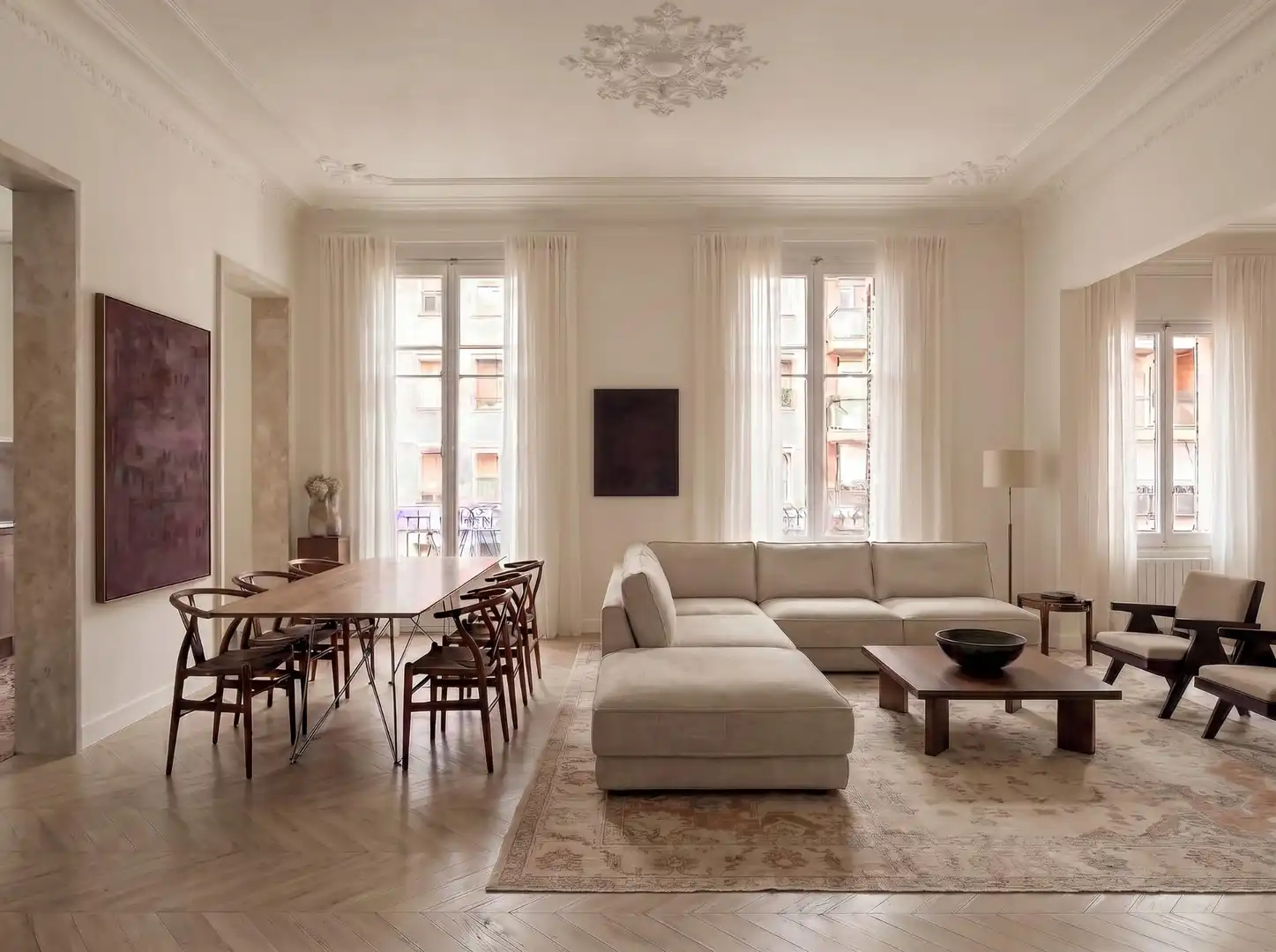Sala de estar de Apartamento en venta en Barcelona con Aire acondicionado y Amueblado