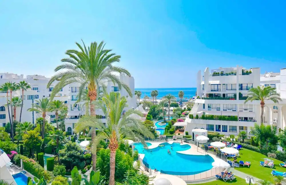 Exterior view of Duplexes for rent in Marbella  with Air Conditioner, Terrace and Swimming Pool