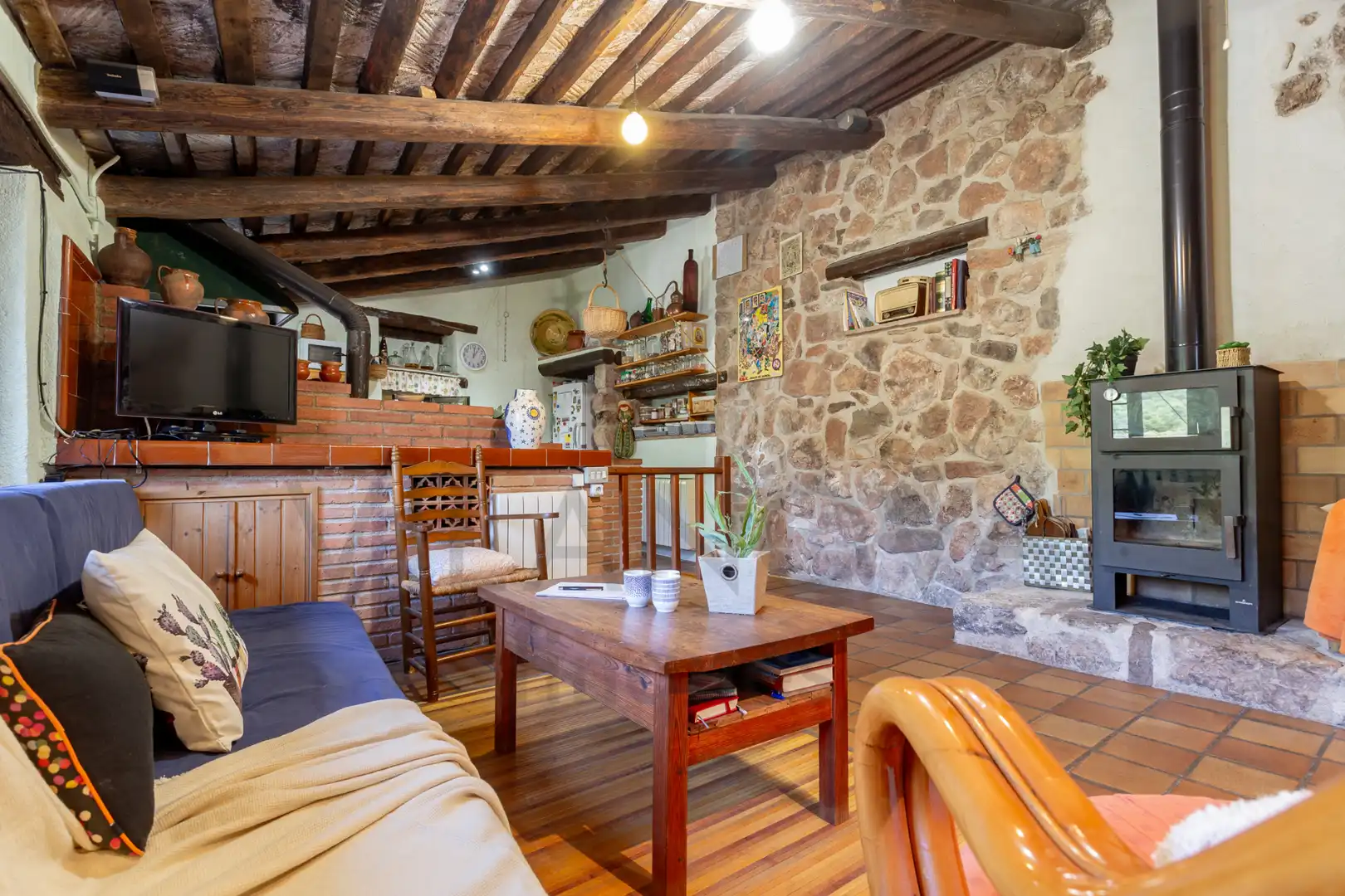 Sala de estar de Finca rústica en venta en Mont-ral con Calefacción