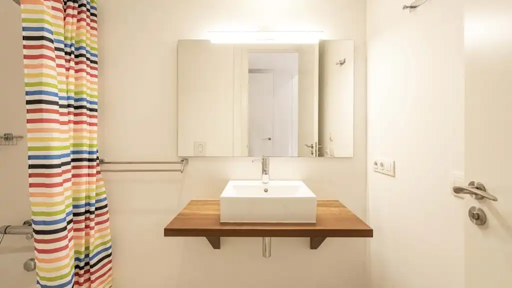 Bany de Apartament en venda en Calvià amb Aire condicionat, Jardí privat i Terrassa