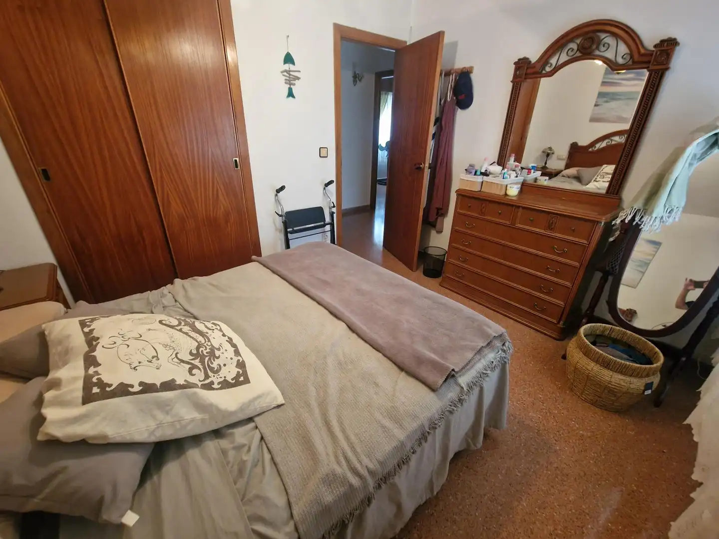 Bedroom of Flat for sale in Águilas  with Air Conditioner, Furnished and Balcony