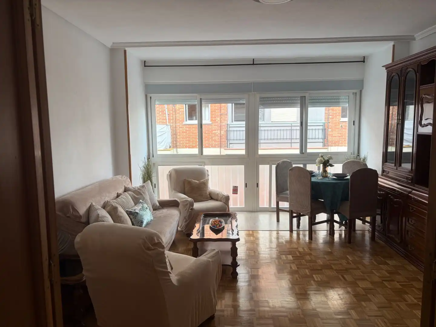 Sala de estar de Piso en venta en  Madrid Capital con Terraza