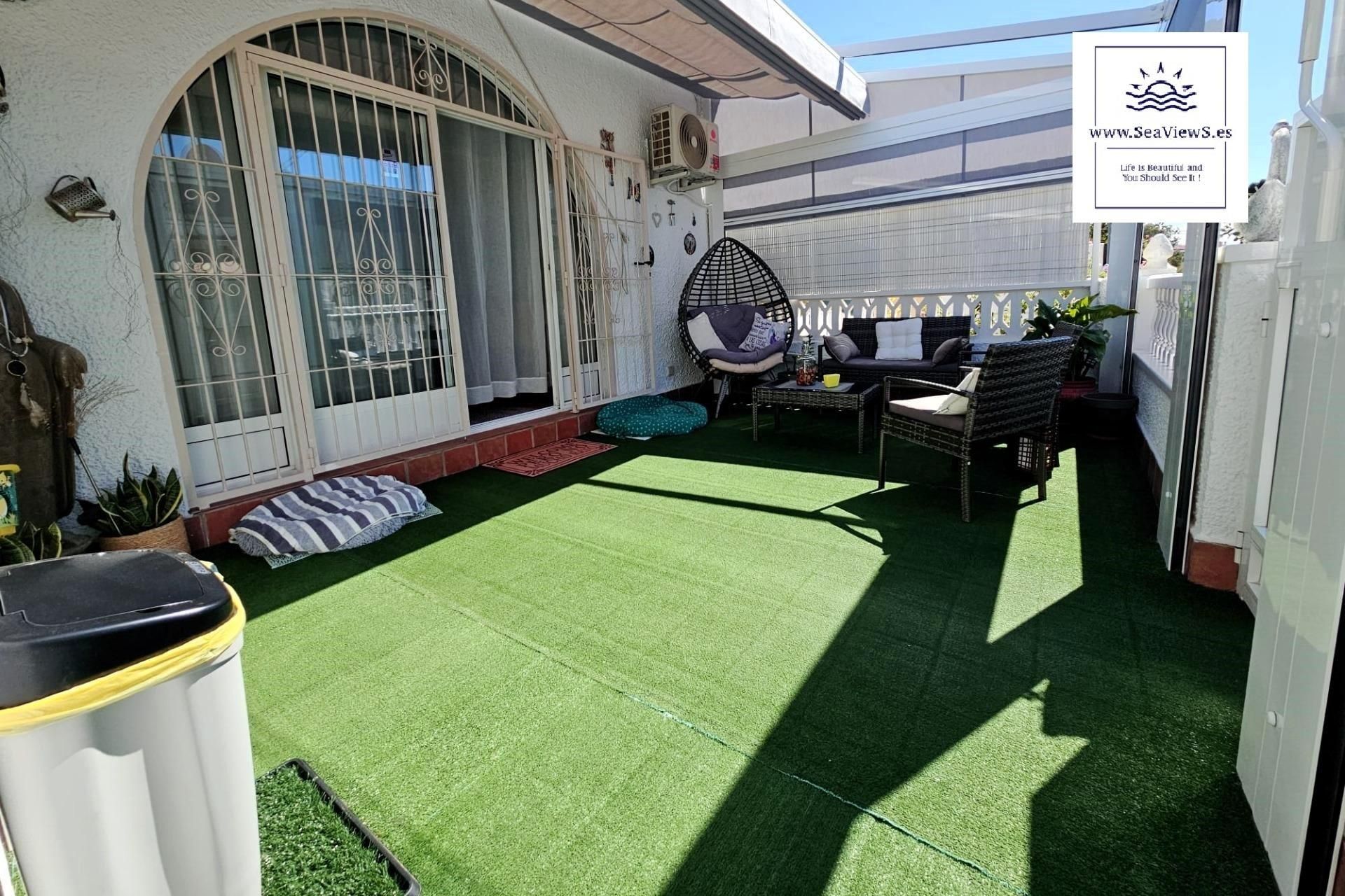 Terrace of Single-family semi-detached for sale in Torrevieja  with Air Conditioner, Heating and Private garden
