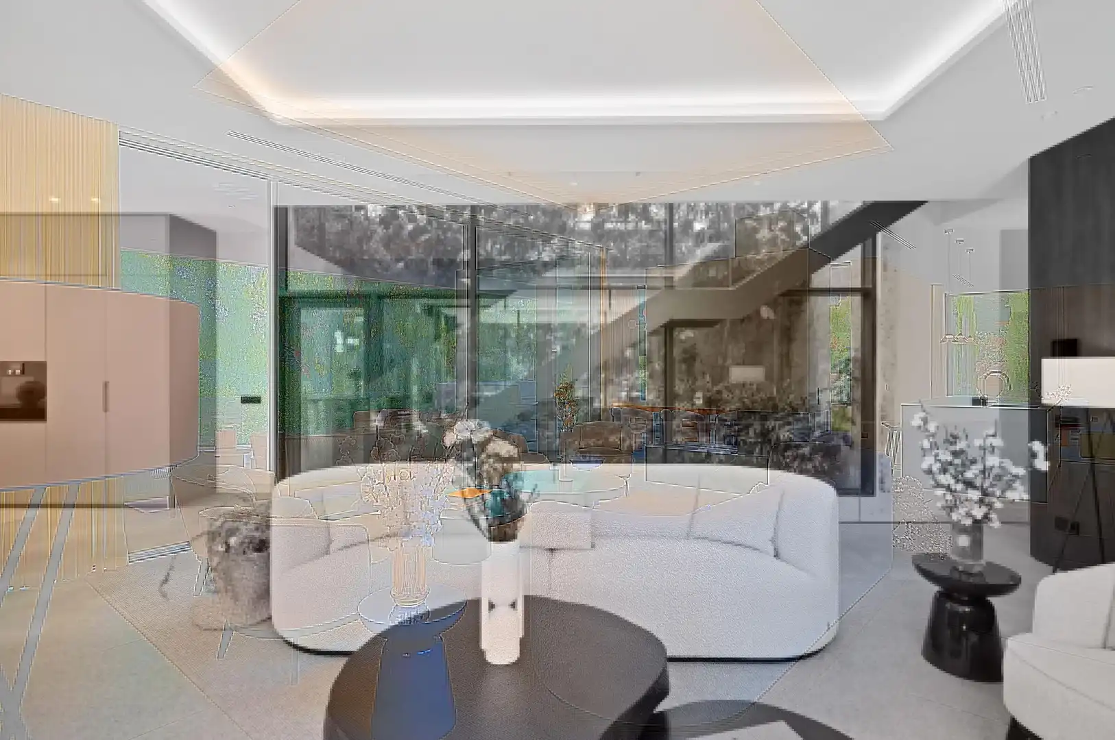 Sala de estar de Casa o chalet en venta en Marbella con Aire acondicionado, Calefacción y Jardín privado