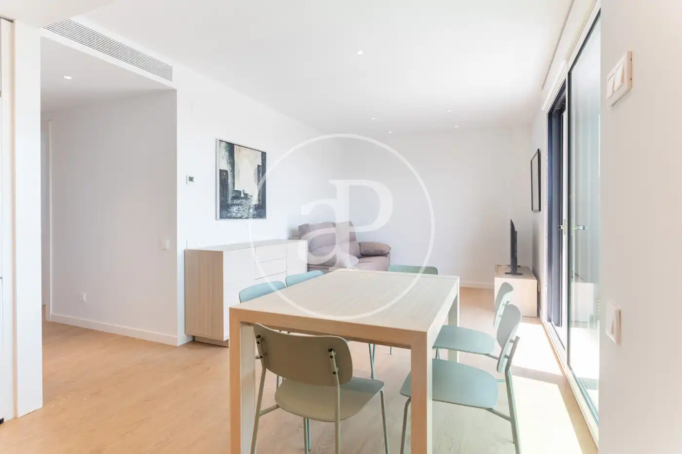 Sala d'estar de Pis de lloguer en Viladecans amb Aire condicionat, Calefacció i Moblat