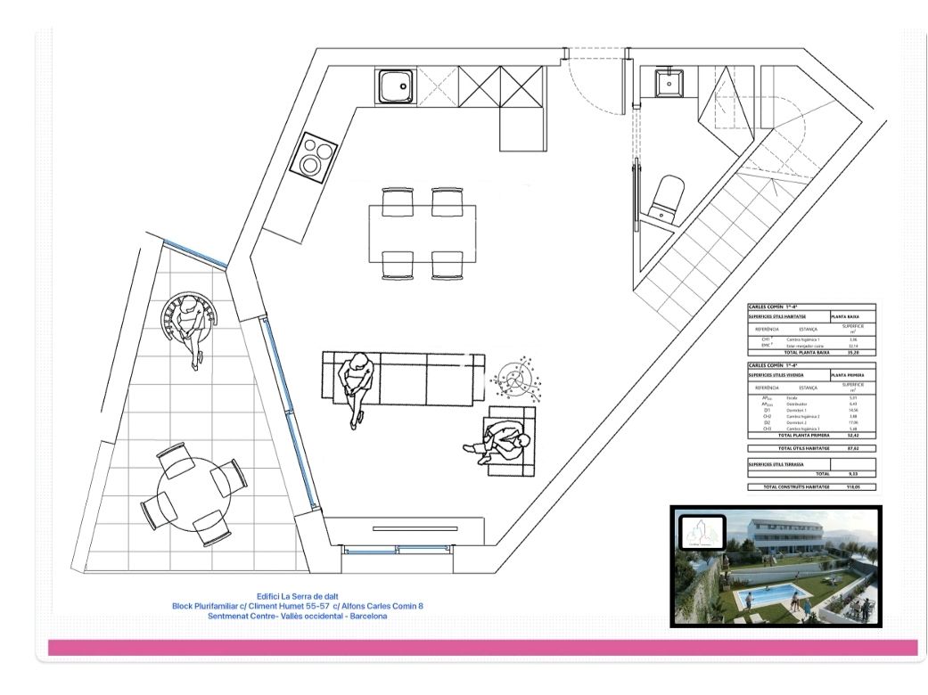 Duplex for sale in Sentmenat  with Air Conditioner, Heating and Parquet flooring
