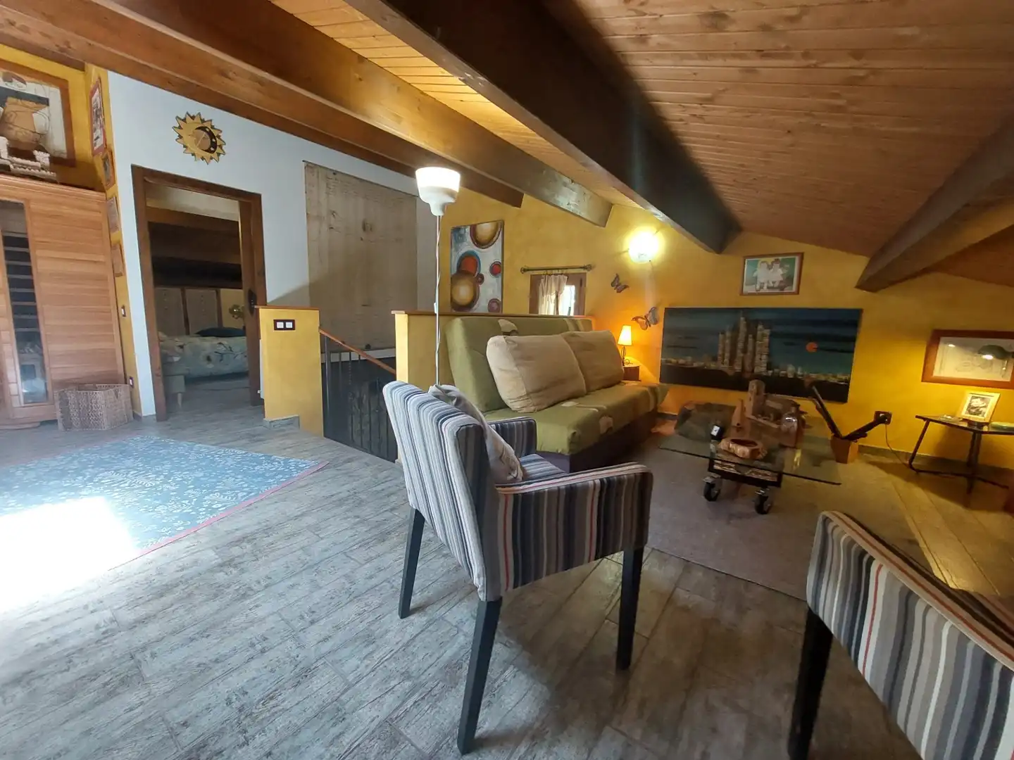 Sala d'estar de Casa o xalet en venda en Rubí amb Aire condicionat, Calefacció i Piscina