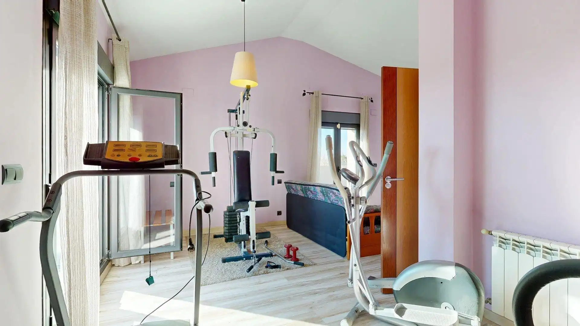 Schlafzimmer von Haus oder Chalet zum Verkauf in Nuez de Ebro mit Klimaanlage, Heizung und Privatgarten