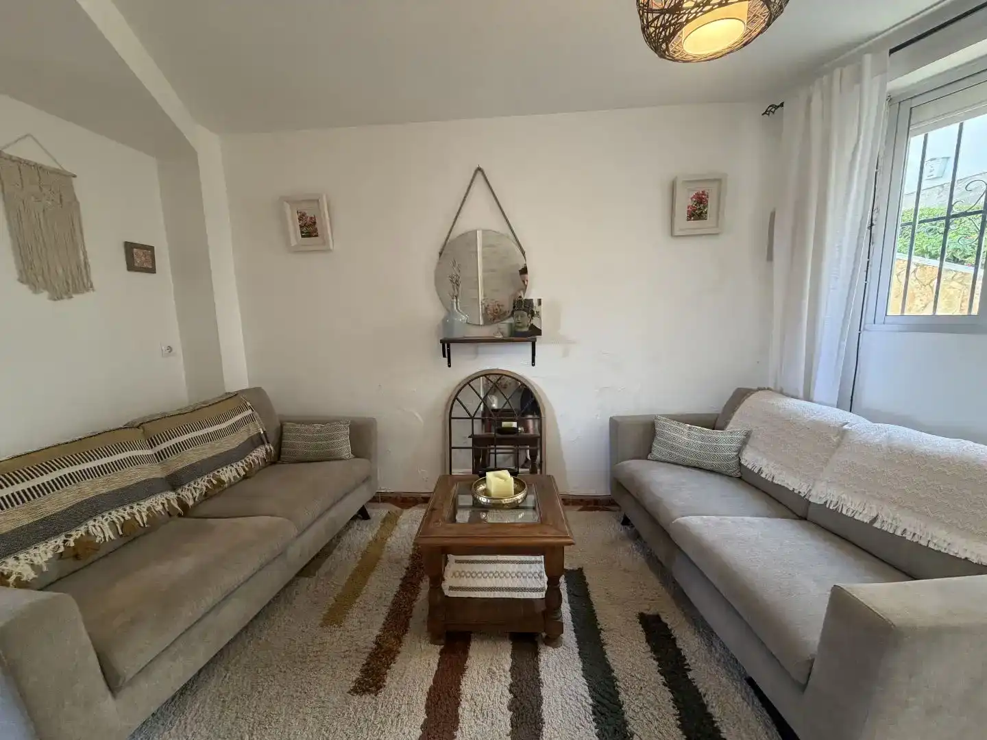 Wohnzimmer von Wohnung zum Verkauf in Rute mit Balkon