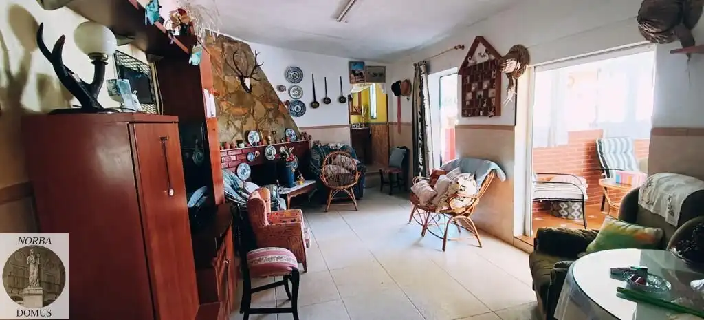 Sala d'estar de Casa o xalet en venda en Cáceres amb Jardí privat, Terrassa i Traster
