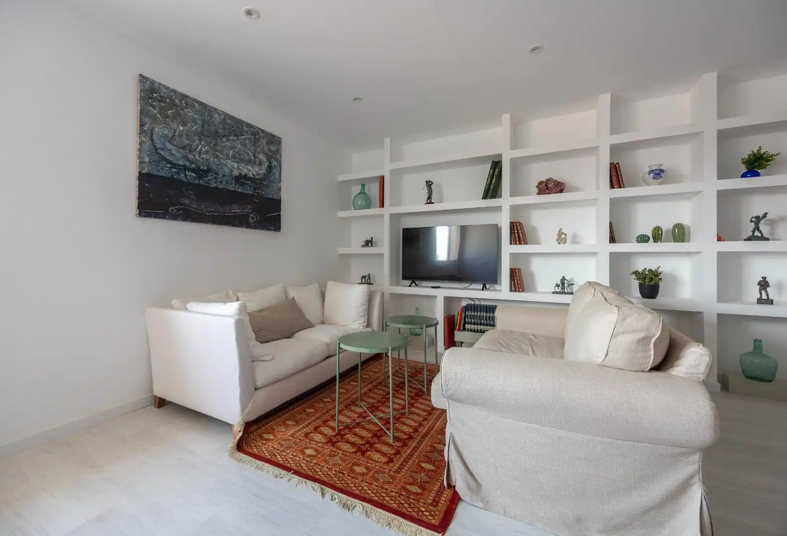 Sala de estar de Ático en venta en Barcelona con Aire acondicionado