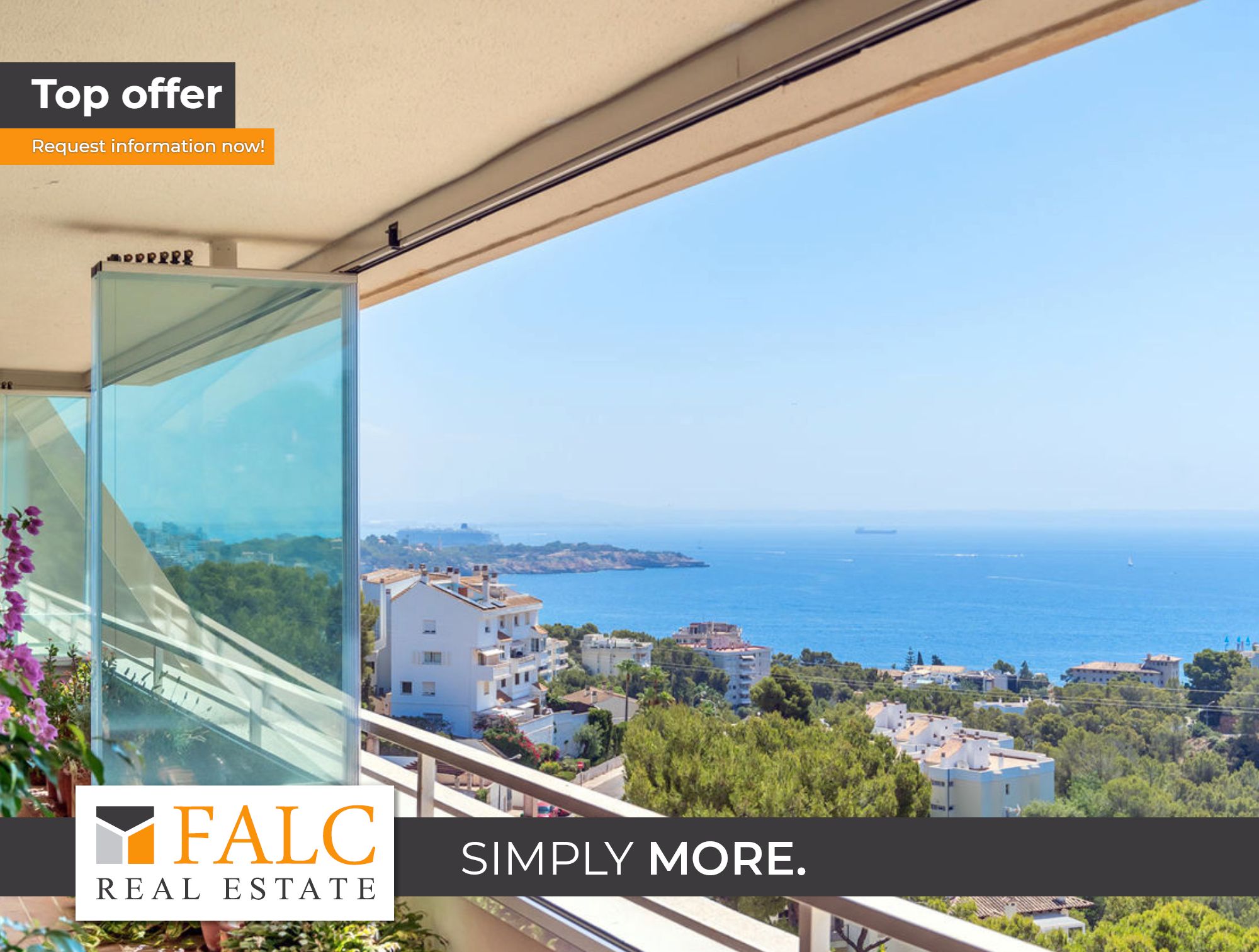 Vista exterior de Ático en venta en Calvià con Aire acondicionado y Jardín privado