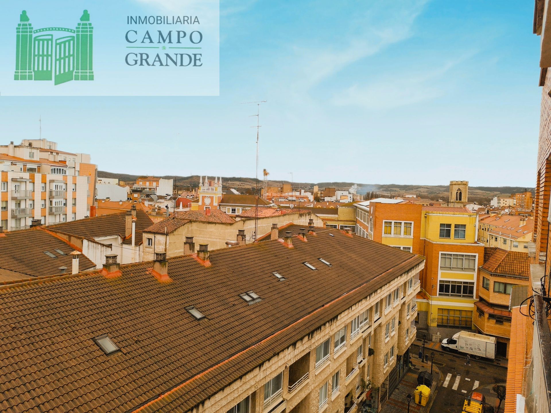 Exterior view of Flat to rent in Palencia Capital  with Heating, Parquet flooring and Terrace
