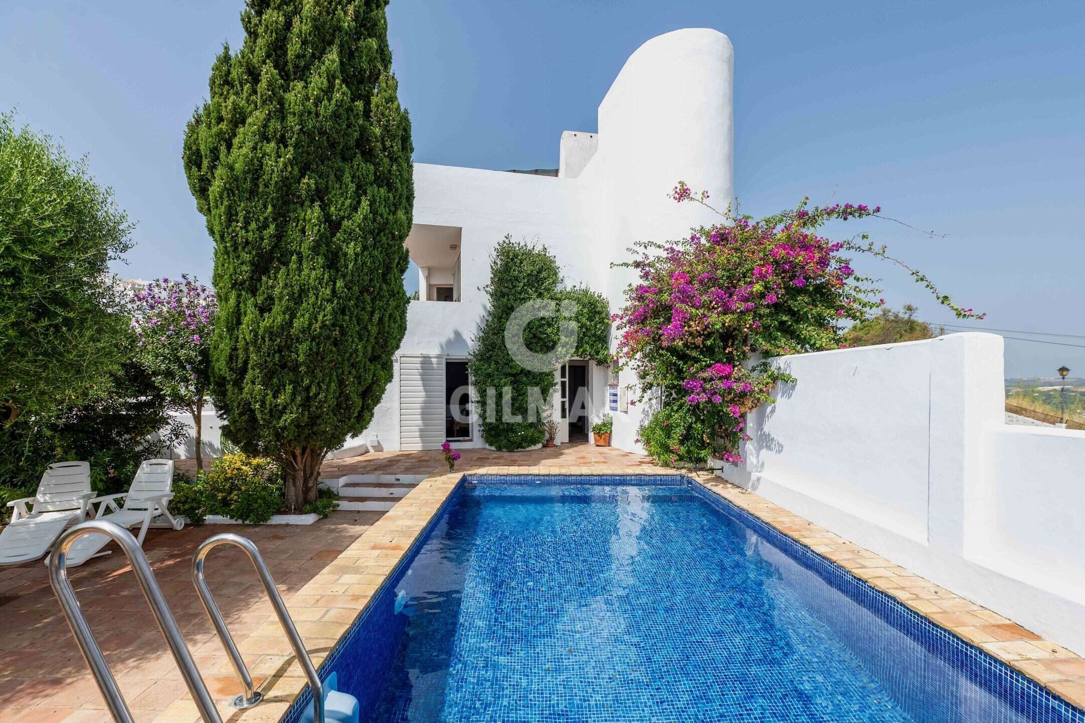 Exterior view of House or chalet for sale in Vejer de la Frontera  with Heating, Private garden and Swimming Pool
