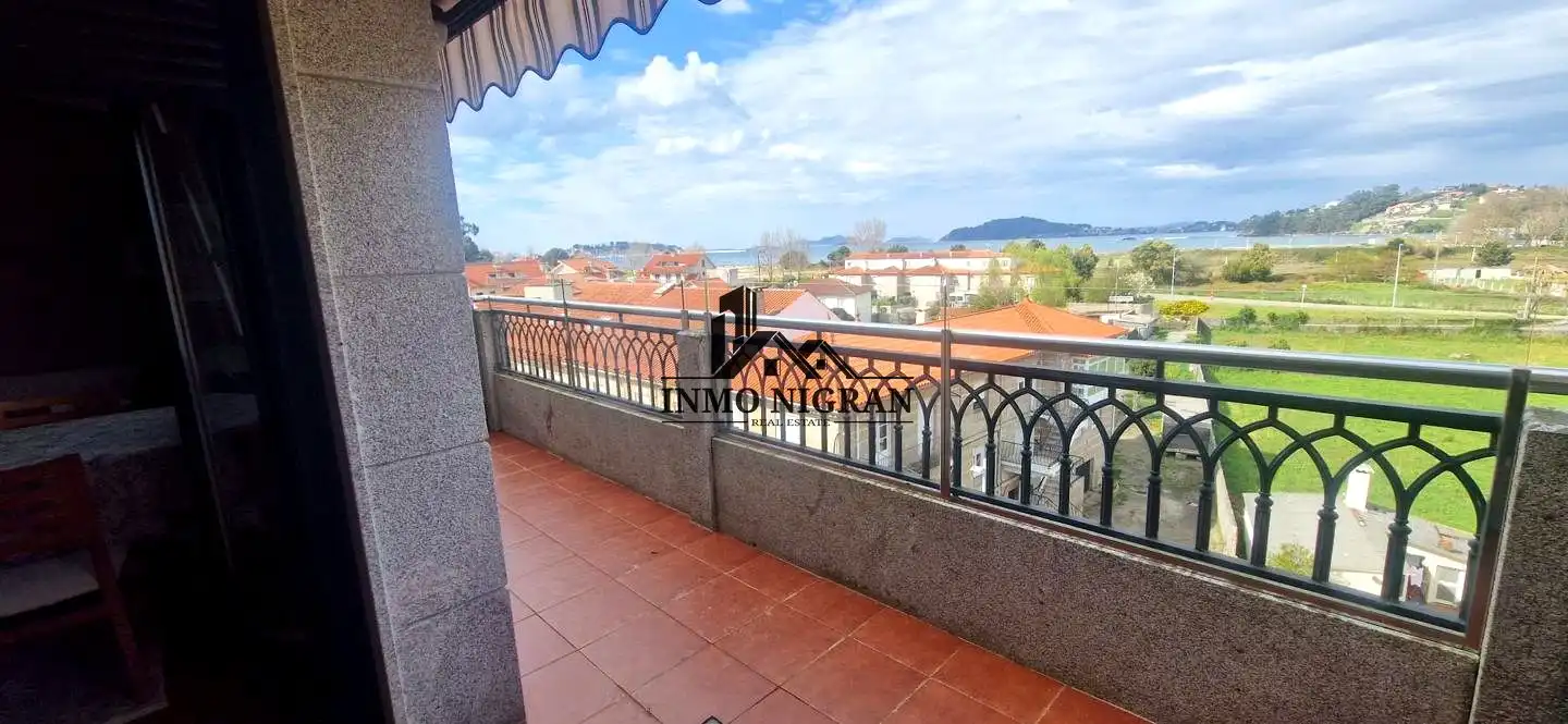 Terrace of Flat for rent in Baiona  with Terrace, Furnished and Community pool