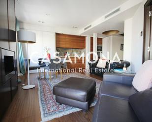 Sala d'estar de Apartament de lloguer en  Barcelona Capital amb Aire condicionat, Calefacció i Terrassa