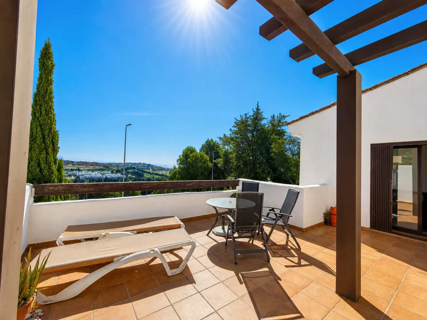Terrassa de Apartament en venda en Casares amb Aire condicionat, Terrassa i Piscina