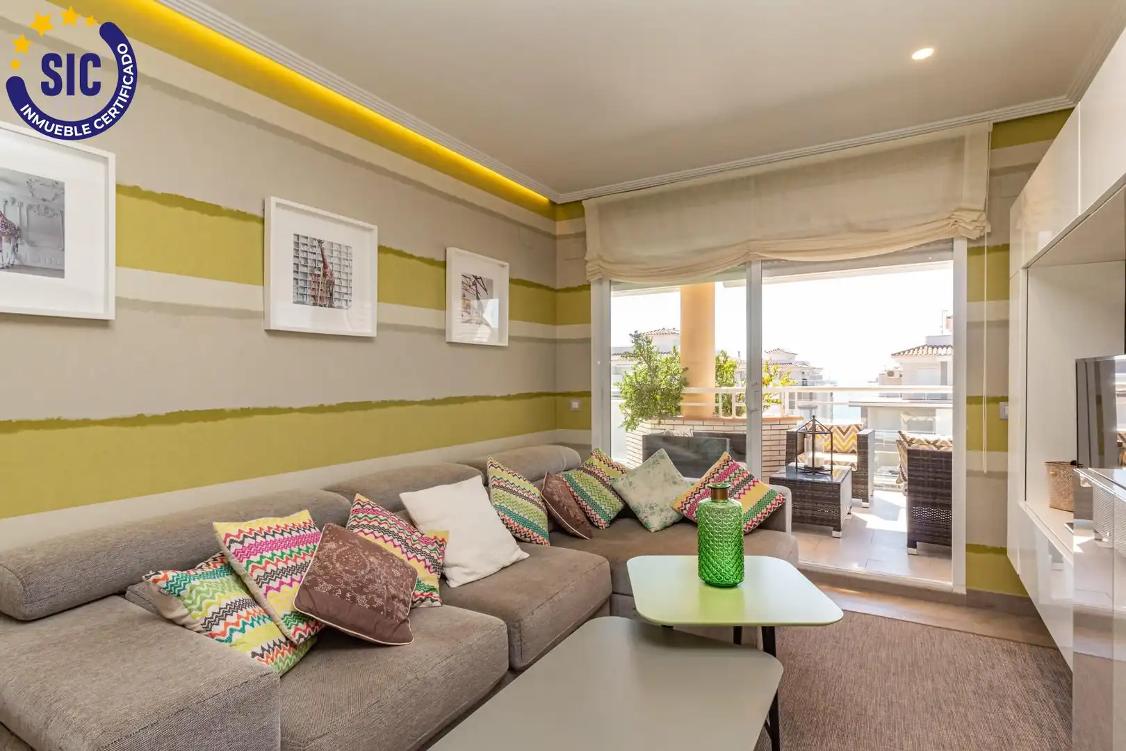 Living room of Attic for sale in Peñíscola / Peníscola  with Air Conditioner, Heating and Terrace