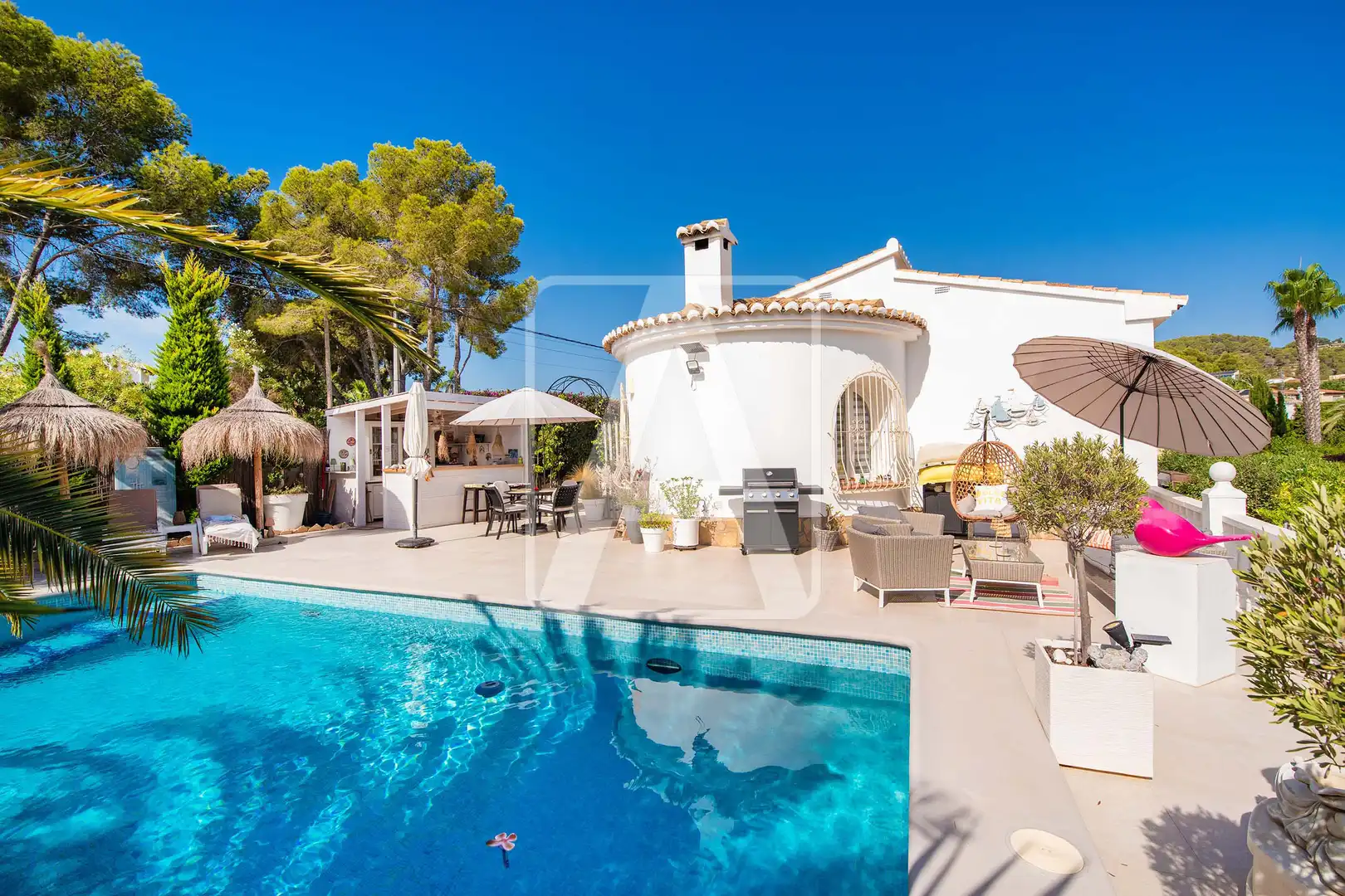 Exterior view of Houses for sale in Benissa  with Air Conditioner, Heating and Private garden