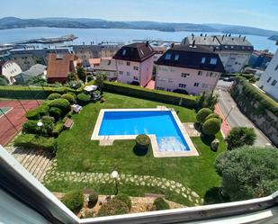 Swimming pool of Flat for sale in Sada (A Coruña)  with Heating, Private garden and Parquet flooring