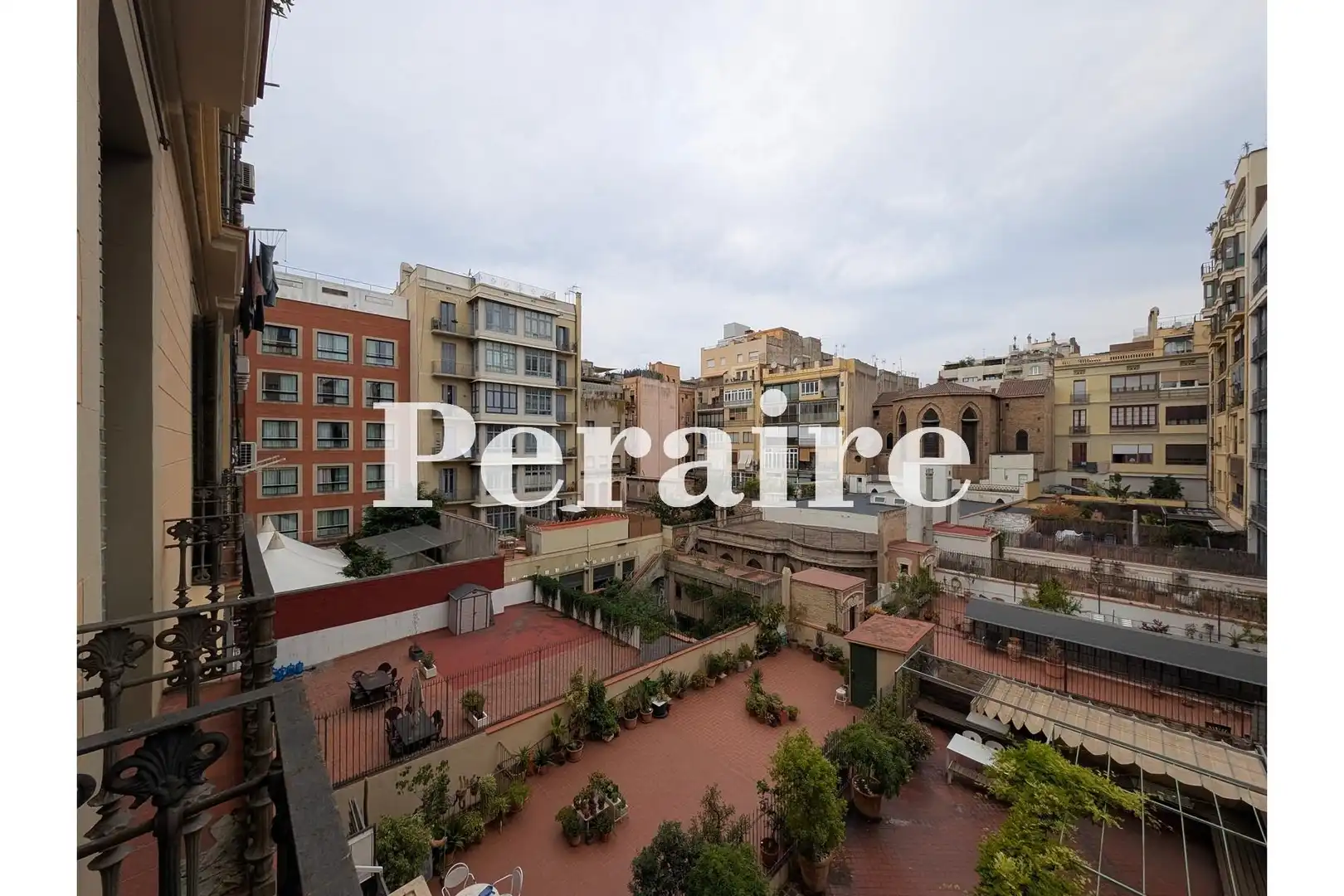 Terrasse von Wohnung zur Miete in Barcelona mit Heizung und Balkon
