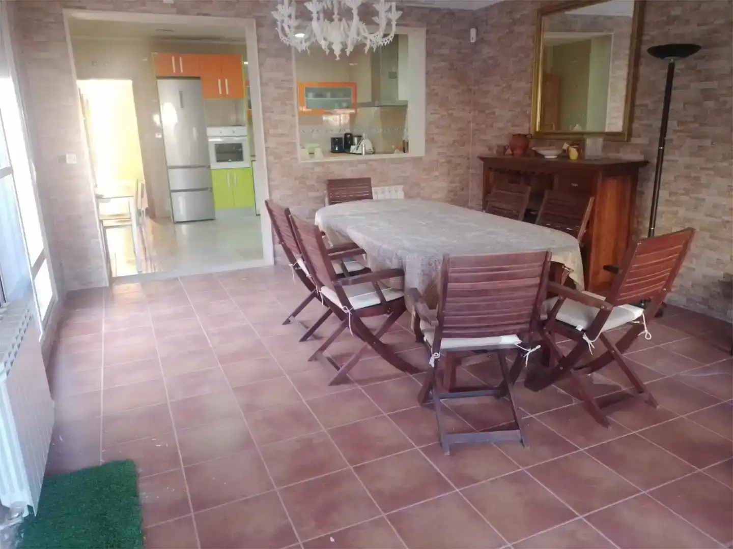 Menjador de Casa adosada en venda en Ballesteros de Calatrava amb Jardí privat i Piscina