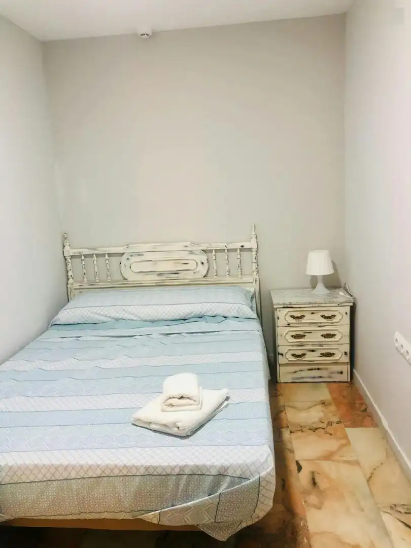 Bedroom of Flat for share in Sevilla  with Private garden and Washing machine