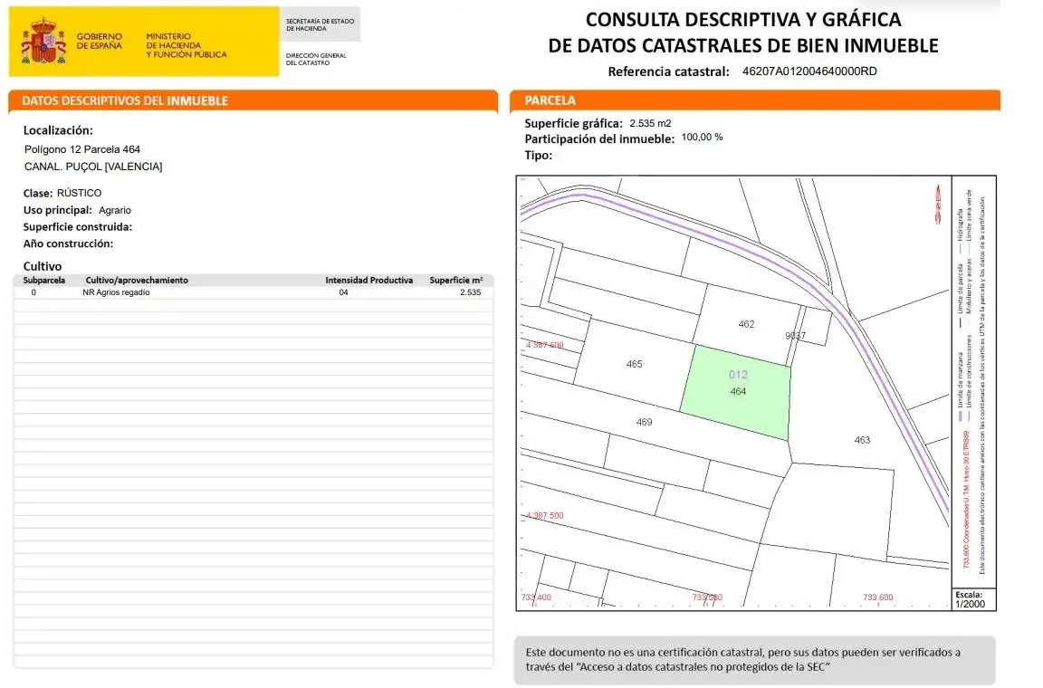 Terreno rústico en venta en Camino CANAL, imagen 2
