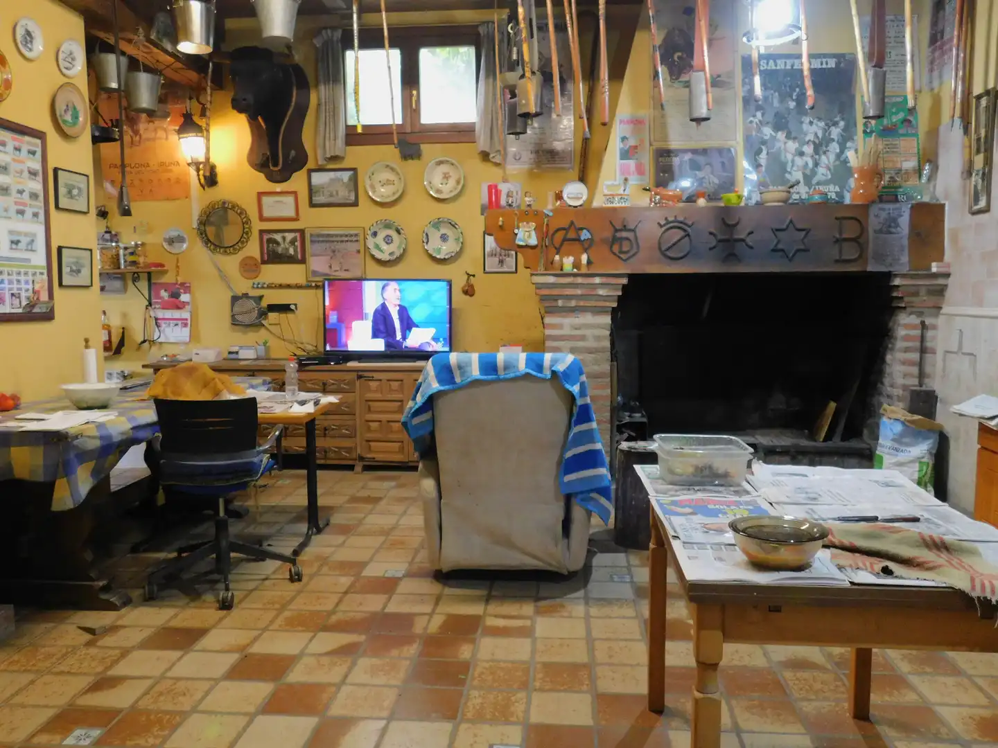 Living room of Houses for sale in Olaibar  with Private garden, Terrace and Storage room