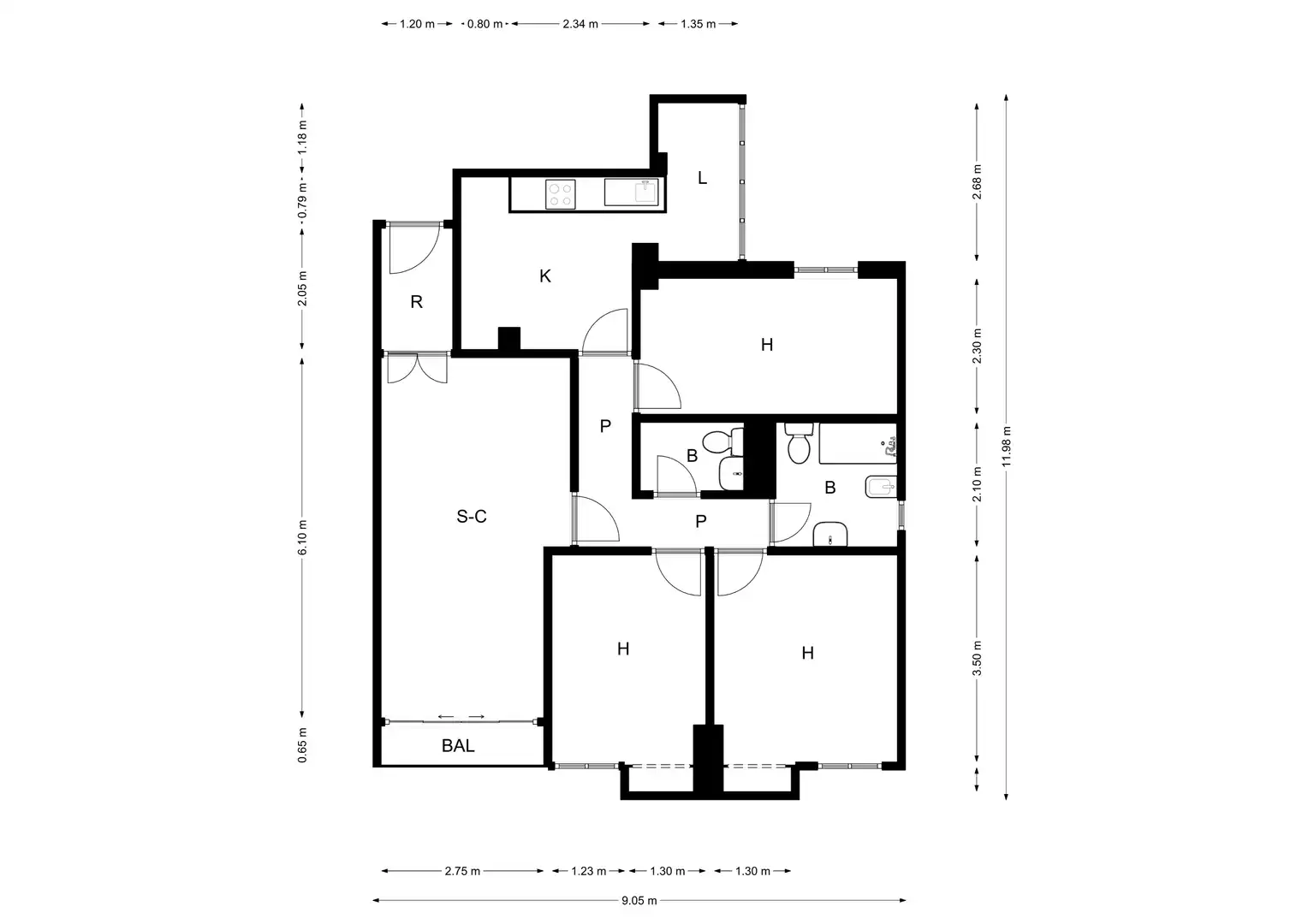 Piso en venta en C/ Ceuta, Fuensanta- Arcángel