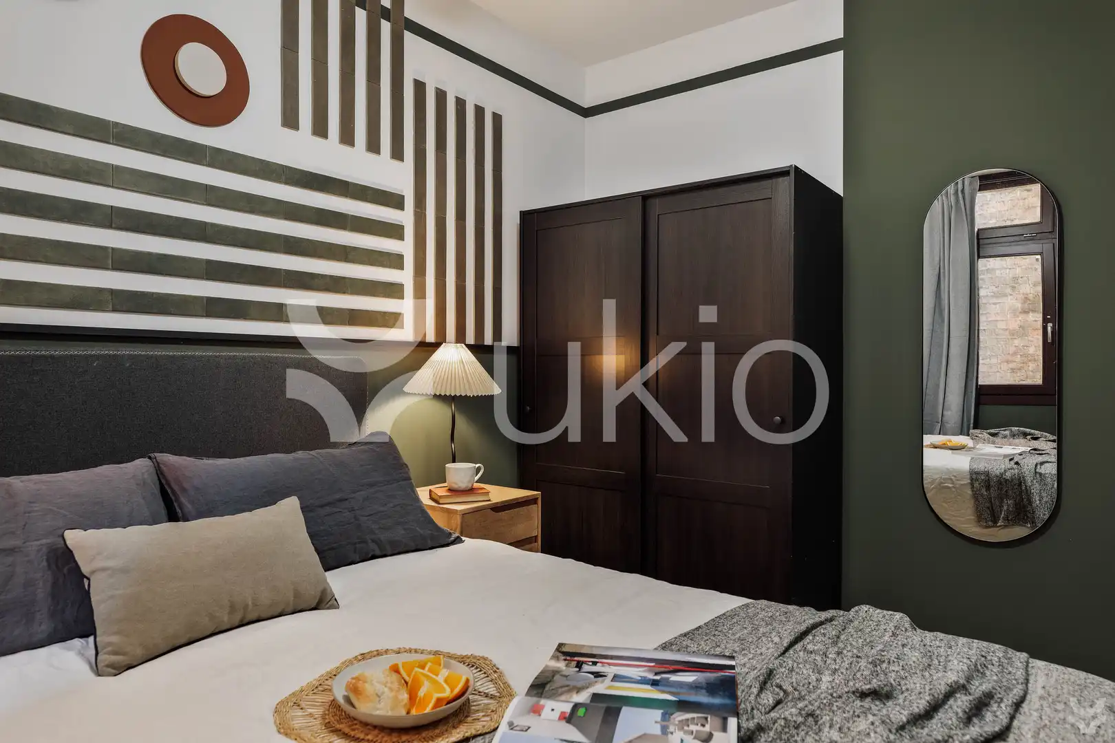 Habitación de Apartamento de alquiler en Barcelona con Aire acondicionado, Calefacción y Amueblado