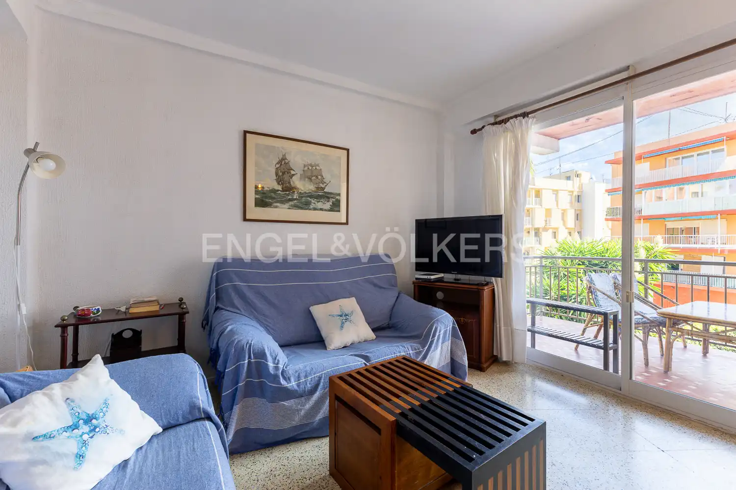 Living room of Flat for sale in Jávea / Xàbia  with Air Conditioner, Heating and Terrace