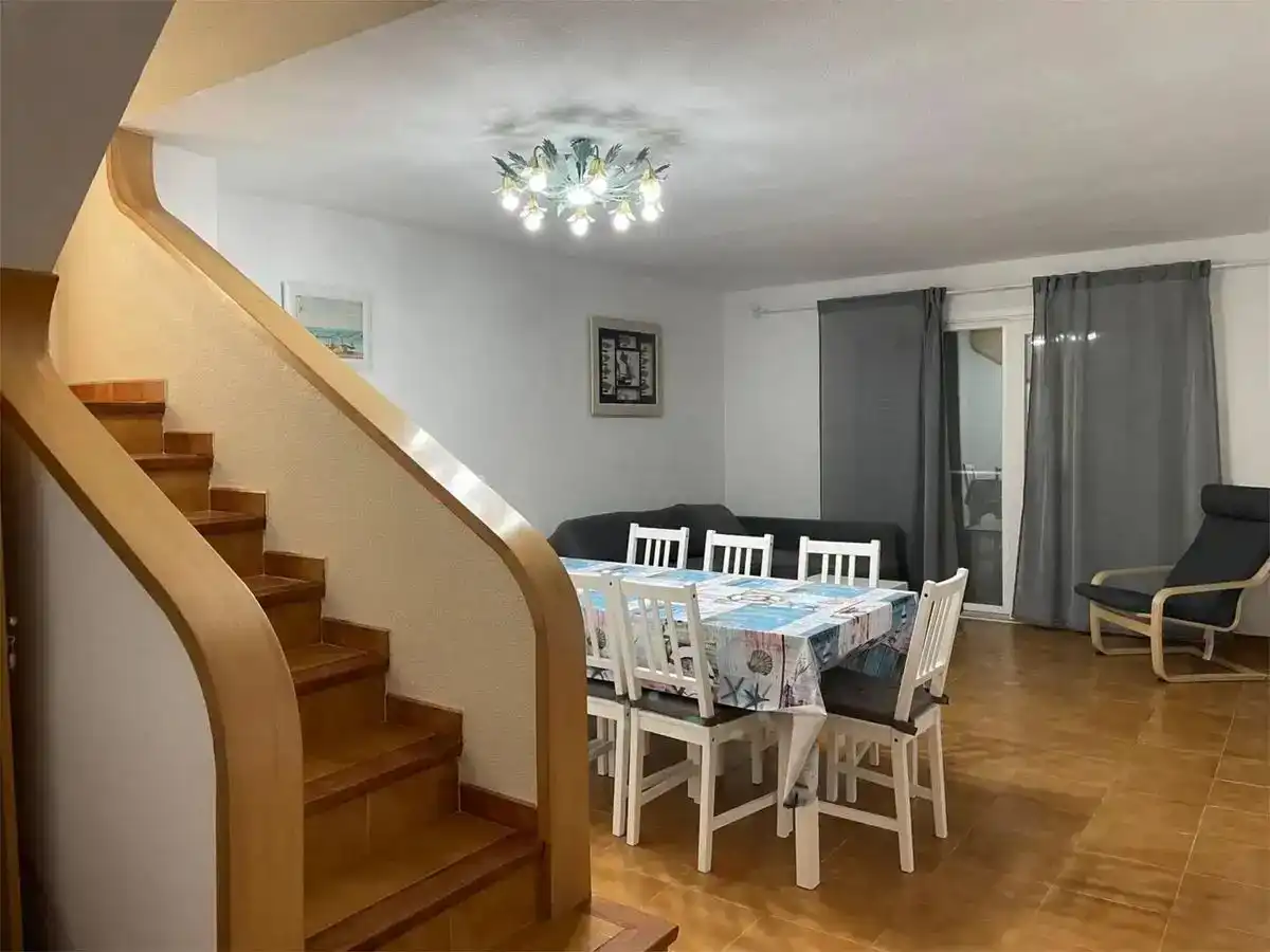 Dining room of Flat for rent in Tarragona  with Air Conditioner, Private garden and Swimming Pool
