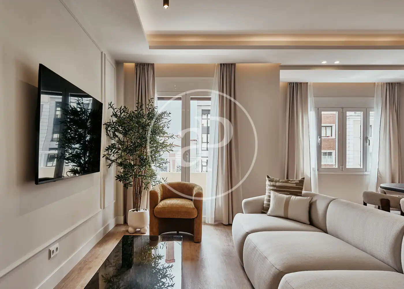 Sala d'estar de Pis en venda en Madrid amb Aire condicionat, Calefacció i Terrassa