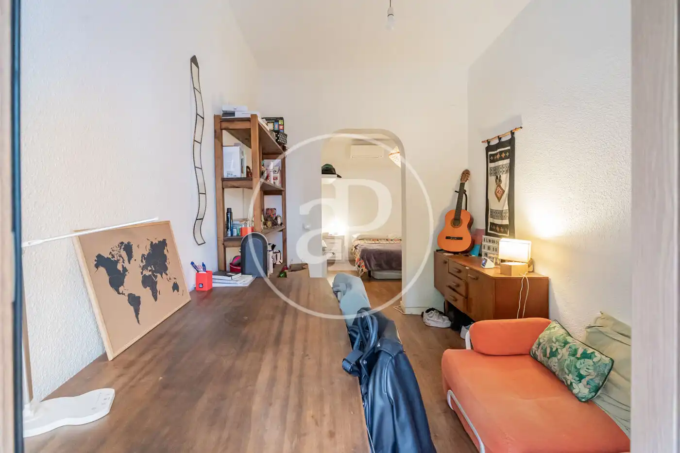 Bedroom of Flat for rent in Madrid  with Air Conditioner, Heating and Balcony