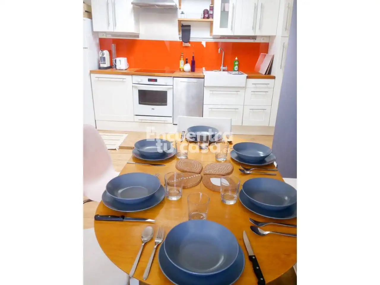 Cocina de Ático en venta en Ciboure con Calefacción, Parquet y Amueblado