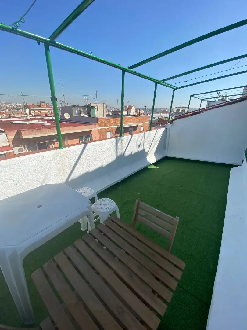 Terrace of Attic for rent in Madrid  with Heating, Terrace and Furnished