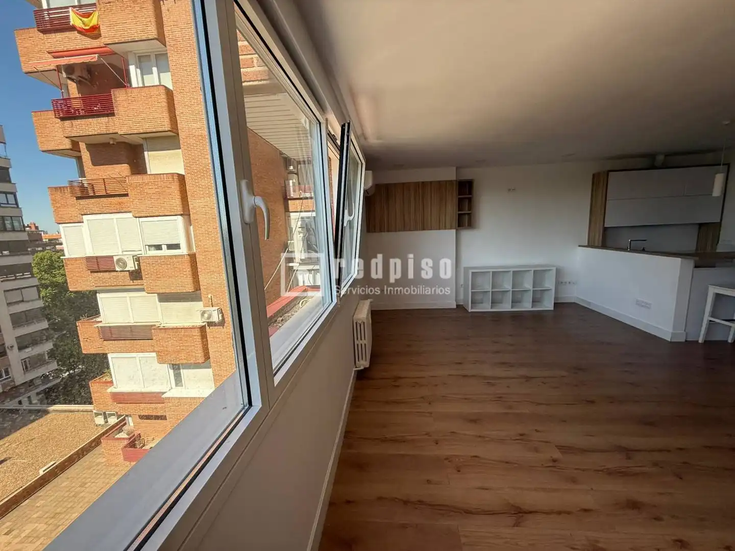 Schlafzimmer von Loft zur Miete in Madrid mit Klimaanlage