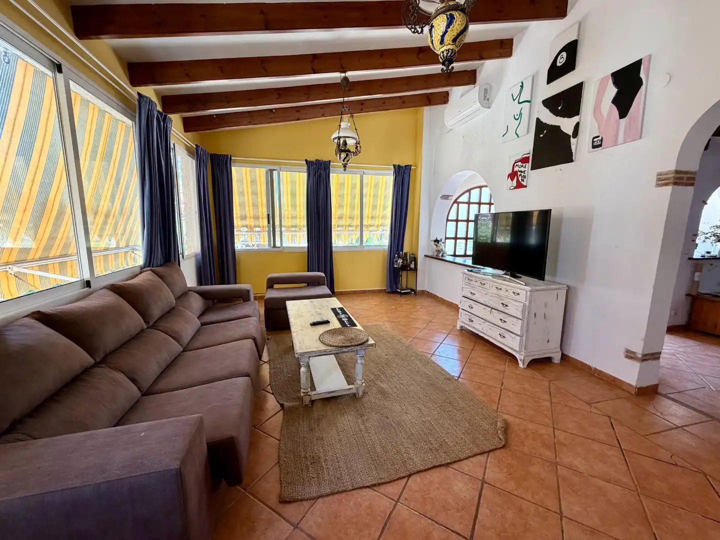 Living room of Houses for sale in El Campello  with Air Conditioner, Heating and Terrace
