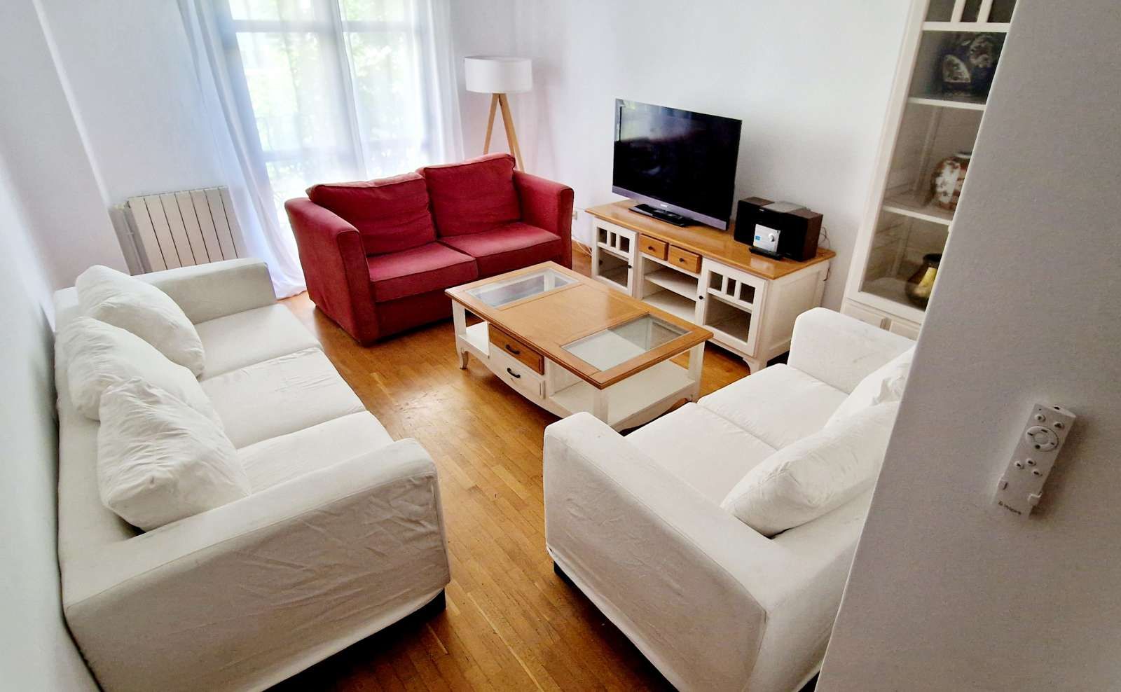 Living room of Apartment to share in  Valencia Capital  with Air Conditioner, Heating and Terrace