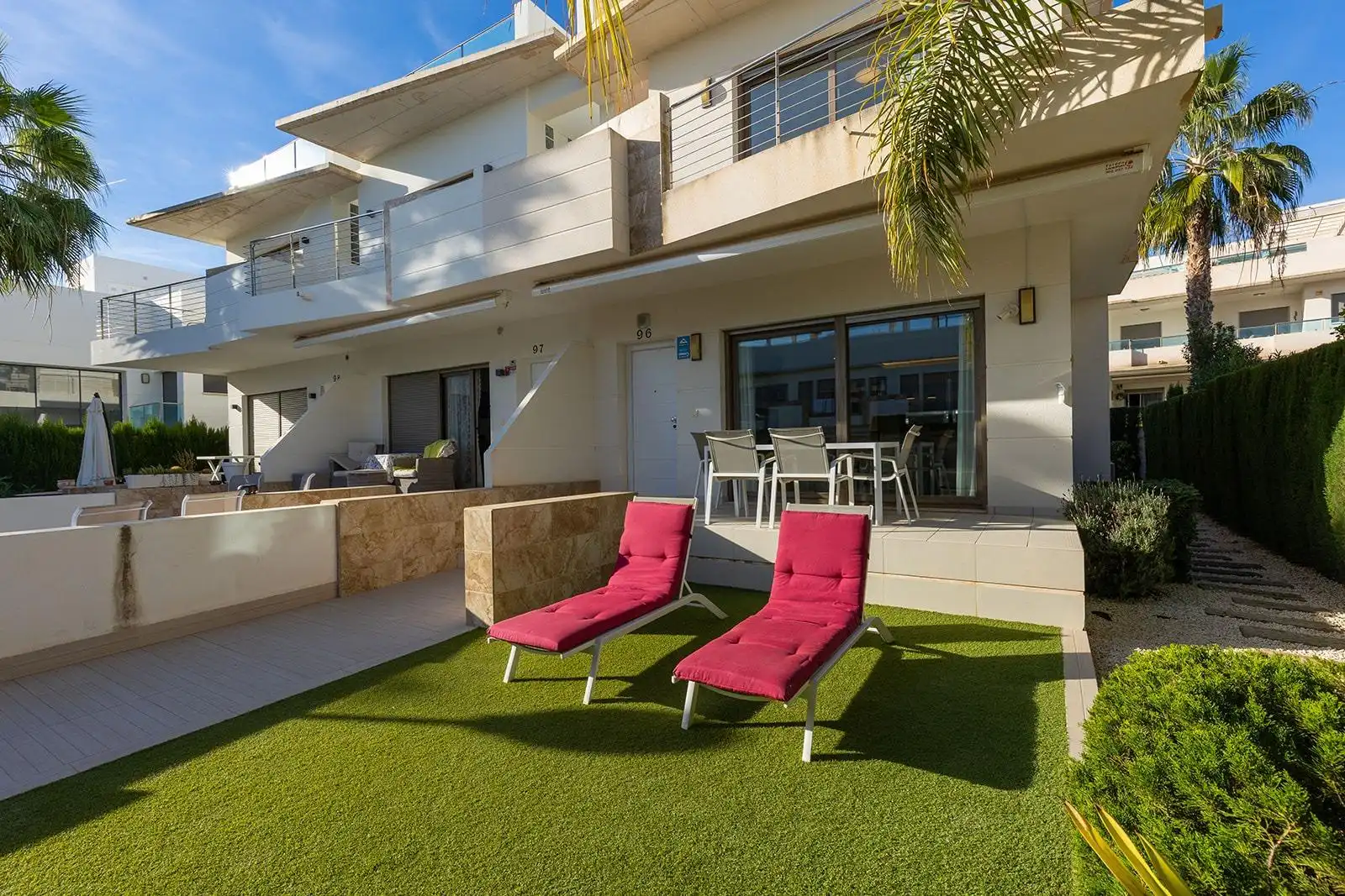 Terrace of Duplexes for sale in Rojales  with Air Conditioner, Heating and Private garden