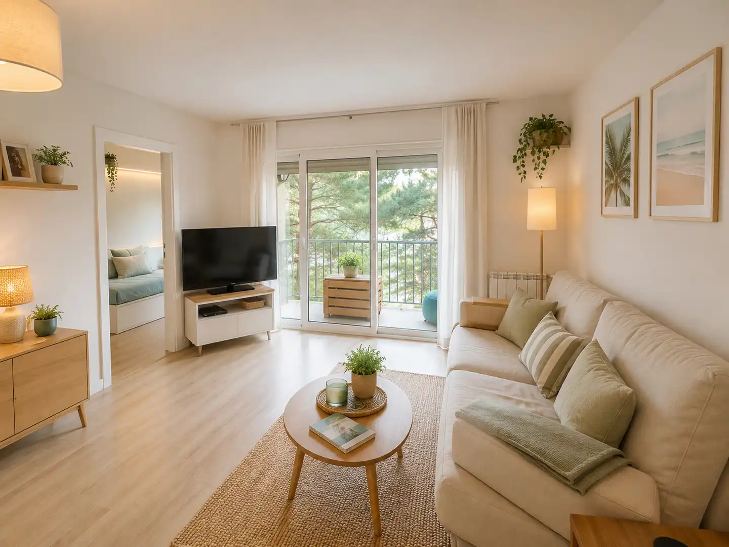 Living room of Apartments for sale in Pals  with Heating, Parquet flooring and Terrace