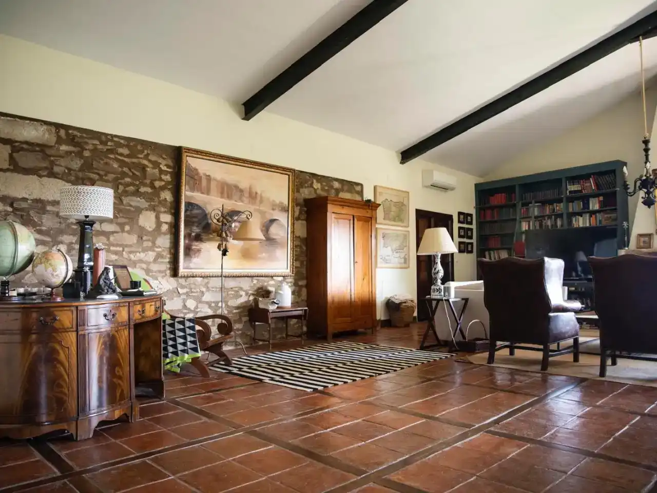 Sala d'estar de Finca rústica en venda en Garvín amb Aire condicionat, Jardí privat i Piscina